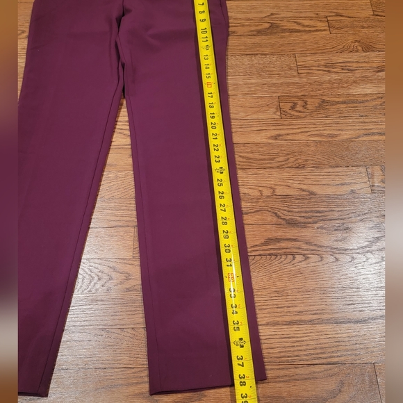 BCX Magic Waist Bordeaux Pants slight Stretch Straight Leg Sz 3 NWT - Picture 3 of 12